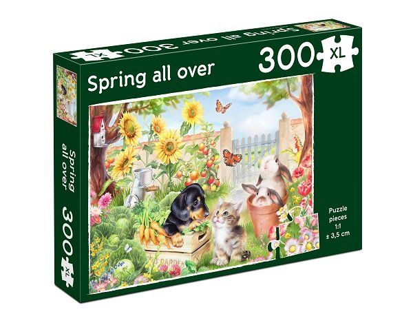 Foto van de doos van Puzzel spring all over, speciaal voor ouderen