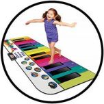 Rainbow Colours Giant Piano Mat